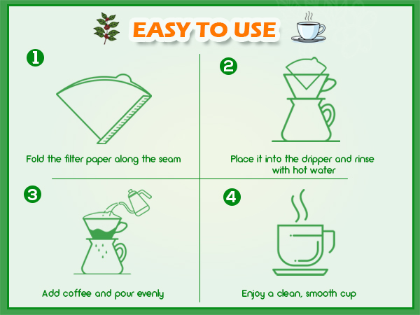 Unbleached Paper for Pure Coffee Flavor