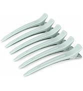 AIMIKE 4.8" Hair Clips for Styling – Built-In Silicone Band Duckbill Hair Clips, No-Crease Sectio...