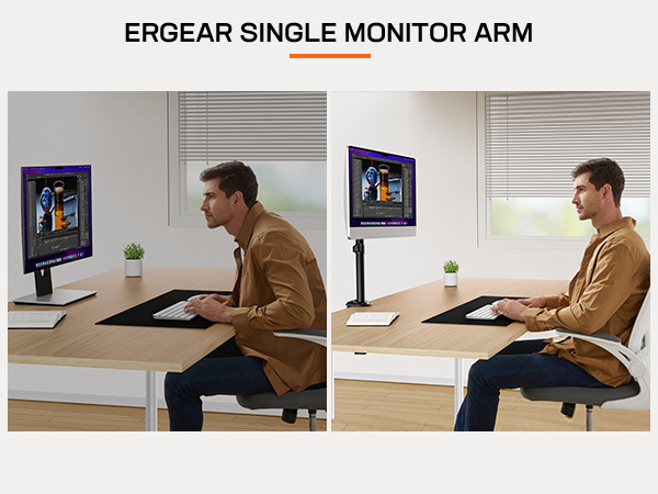 single monitor mount