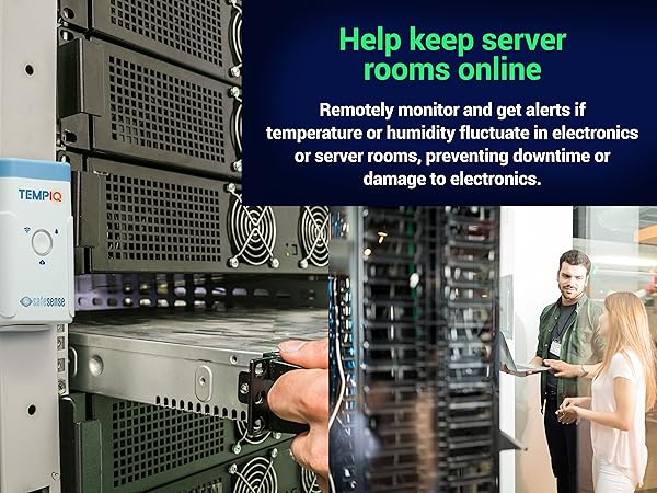 TempIQ Remote Wi-Fi Temperature and Humidity Sensor by SafeSense