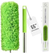 GÜTEWERK Extendable Microfiber Duster, 55 Inch - Feather Dusters for Cleaning Ceiling Fans, Blind...