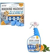 ACTIVE Washing Machine Cleaner for Pet Owners and Pet Odor & Stain Eliminator - Includes 24ct Pet...