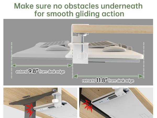 under desk keyboard tray