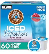 The Original Donut Shop Iced Refreshers, Berry Chill, Brew Over Ice Single Serve Keurig K-Cup Pod...