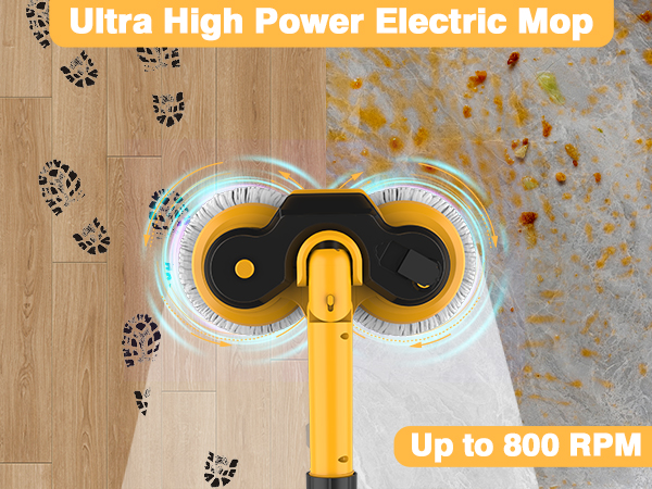 Cordless electric mop