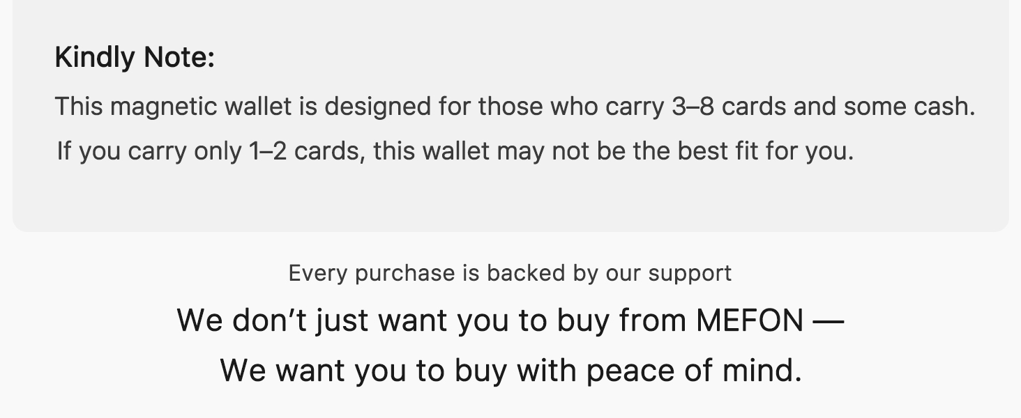 MEFON for MagSafe Wallet A4.3