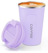CS COSDDI 12 oz Stainless Steel Vacuum Insulated Tumbler - Coffee Travel Mug Spill Proof with Lid...