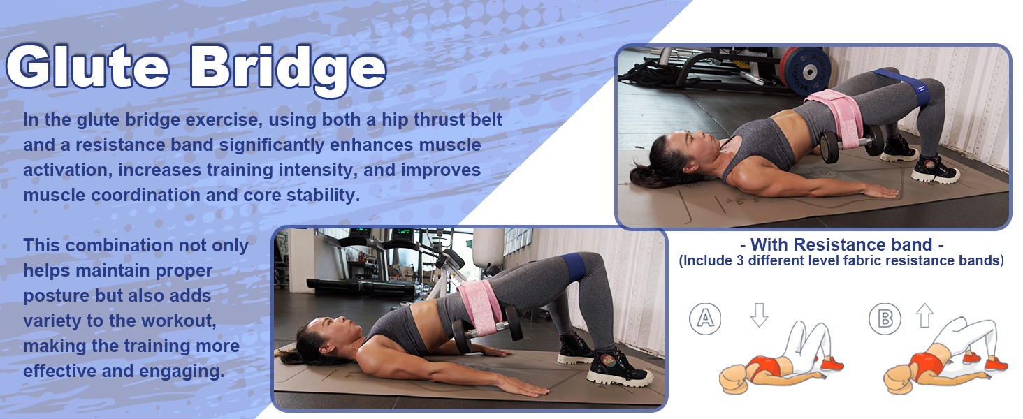 hip thrust weight support belt