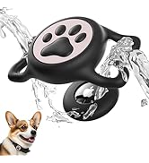 ZiperTag for Airtag Dog Collar Holder, Dog Airtag Holder Waterproof, Lightweight & Soft Silicone ...