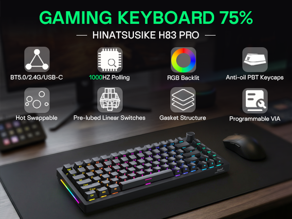 wireless mechanical gaming keyboard