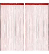 HADEEONG 2 Pack 39 x 79 Inch String Curtains for Doorway, Home Decor Sequin Glitter String Curtai...
