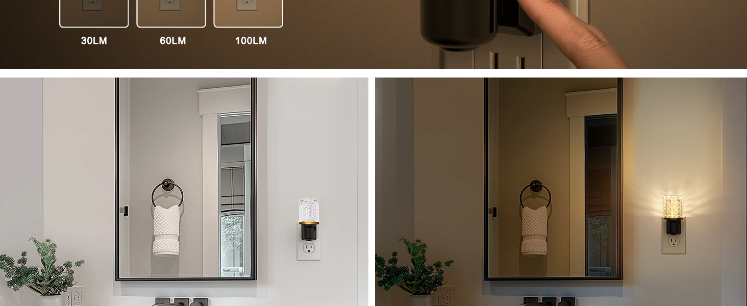 night lights plug into wall led auto on off dusk to dawn light sensor