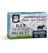 Fermentaholics DIY Fresh Cheese Making Kit - Ricotta, Mozzarella, Burrata, Paneer, Cottage Cheese...