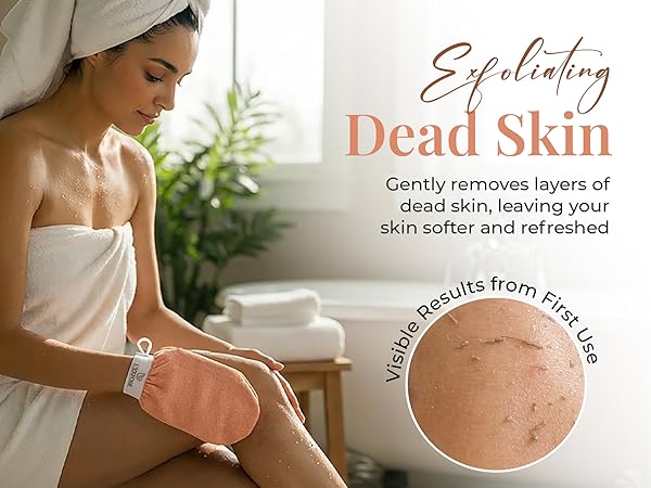 Dead skln remover glove