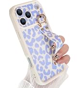 Jefonha Compatible with iPhone 17 Pro Max Case with Finger Hand Wrist Strap for Girls Women, Cute...