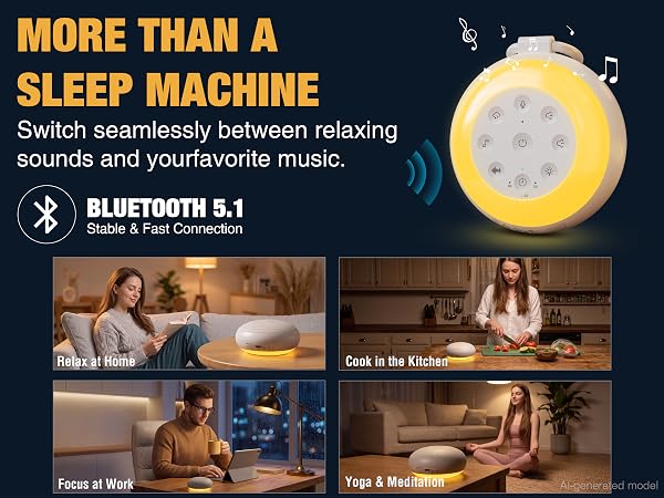 MEGATEK Portable Sound Machine with Bluetooth