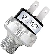 mankk Air Pressure Switch 70-100 PSI Thread 1/4"NPT 24V 12V DC Air Compressor Pressure Switch For...