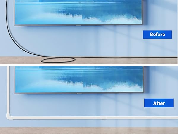 Wall cord cover kit