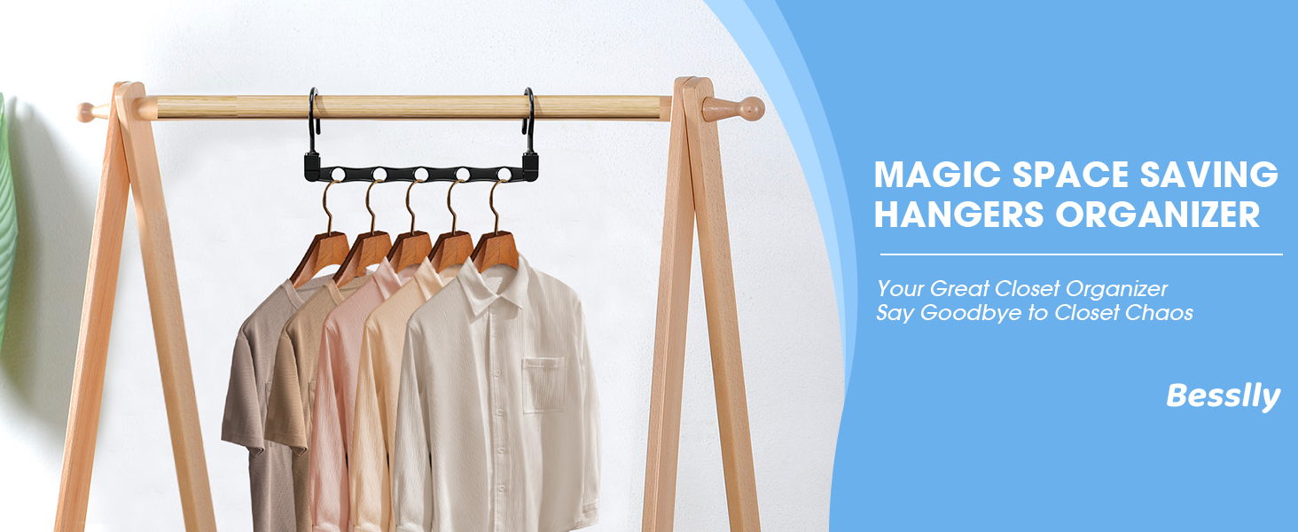 hangers space saving organizer saver clothes closet organization storage hanging