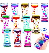 TGIQROVE 12 Pcs Liquid Motion Bubbler Sensory Toys, Liquid Timer AnxietyCalming Toys for Kids Adu...