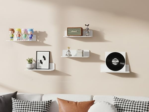 living room wall shelves