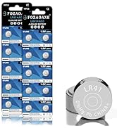 FOZAOAXE LR41 AG3 Battery 20 Pack, 1.5V Alkaline Button Coin Cell Batteries, Reliable Long-Lastin...