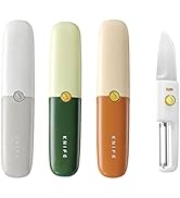 vidonio 2023 New 2 in 1 Stainless Steel Fruit Knife, Creative Multi-color Fruit and Vegetable Dua...