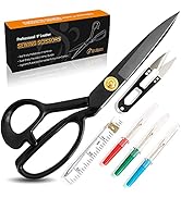 Sewing Scissors for Fabric Cutting – Heavy Duty Scissors – Ultra Sharp Sewing Shears for Quilting...