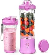 20 Oz Portable Blender for Shakes and Smoothies,4000mAh Electric Juicer, 270W Motor Smoothie Blen...