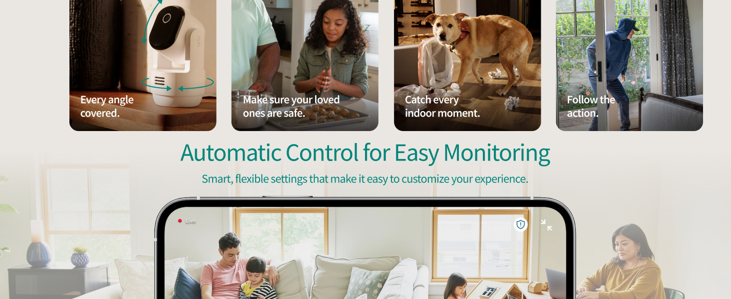 Arlo Essential Indoor Pan Tilt Camera 2K