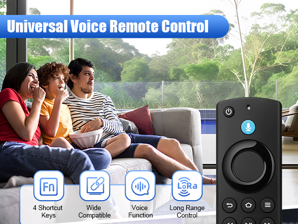 Replacement Voice Remote Control for All Fire-Series, TV Cube/Stick, Compatible with 4K Max/4K