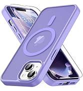 Vansdon for iPhone 13 Case & iPhone 14 Case, Compatible with MagSafe, Magnetic Translucent Matte ...