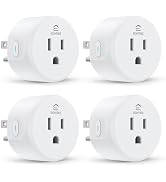 EIGHTREE Smart Plug, Smart Home WiFi Outlet Works with Alexa & Google Home, Smart Socket with Rem...