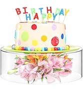 Jucoan Clear Acrylic Cake Stand, Dessert Display Stand Cupcake Stand with Hollow Bottom, 12 Inch ...