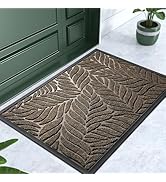 Yimobra Front Door Mat Outdoor Indoor, 29.5x17 All-Season Waterproof Welcome Mat, All-Weather Out...