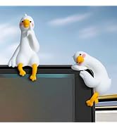 YGMONER Funny Goose Car Monitor Decorations, Resin Goose Ornaments for Car Dashboard Decor
