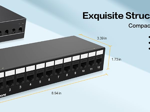 12 port patch panel