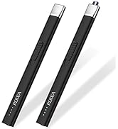 REIDEA Lighters 2 Pack R1 Flat Electronic Candle Lighter, Windproof Flameless USB Rechargeable Ar...