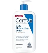 CeraVe Daily Moisturizing Lotion, Face and Body Lotion, Skin care, 19oz | Hyaluronic Acid, Lotion...