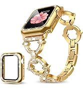 Mesime Compatible with Apple Watch Band 38mm 40mm 41mm 42mm 44mm 45mm , Women Girl Bling Diamond ...