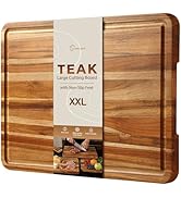 XXLarge Teak Cutting Board Non Toxic Wood Chopping Board Wooden Bamboo Charbuterie Butcher Block ...