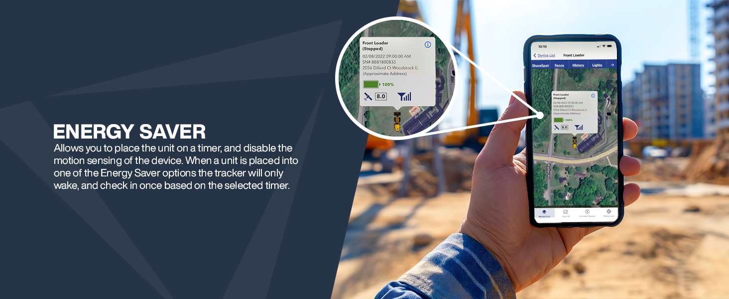 Energy Saver — Allows you to place the unit on a timer and disable the motion sensing of the device