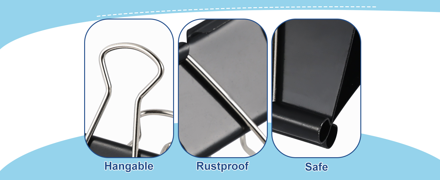 Paper Clamps Assorted Sizes