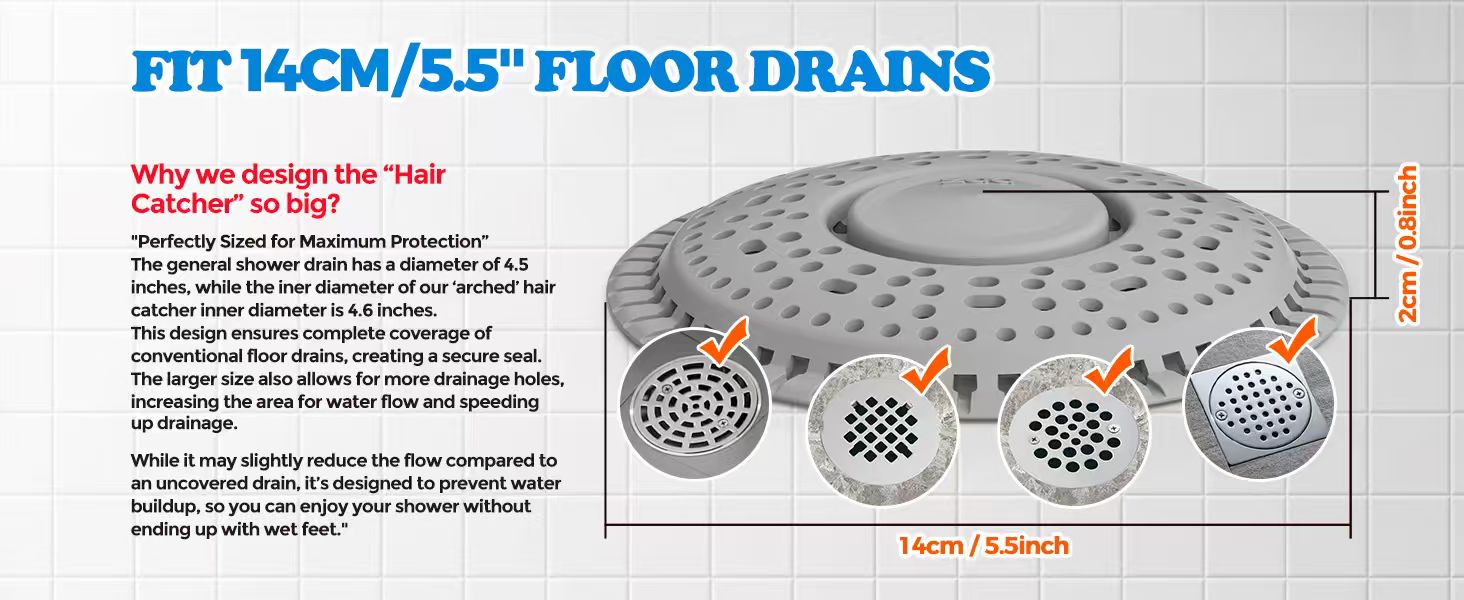 shower drain hair catcher