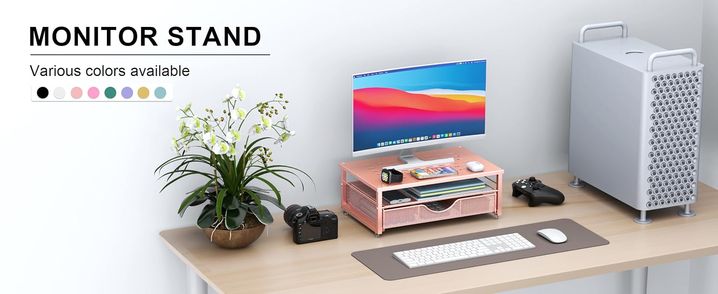 Rose Gold monitor riser