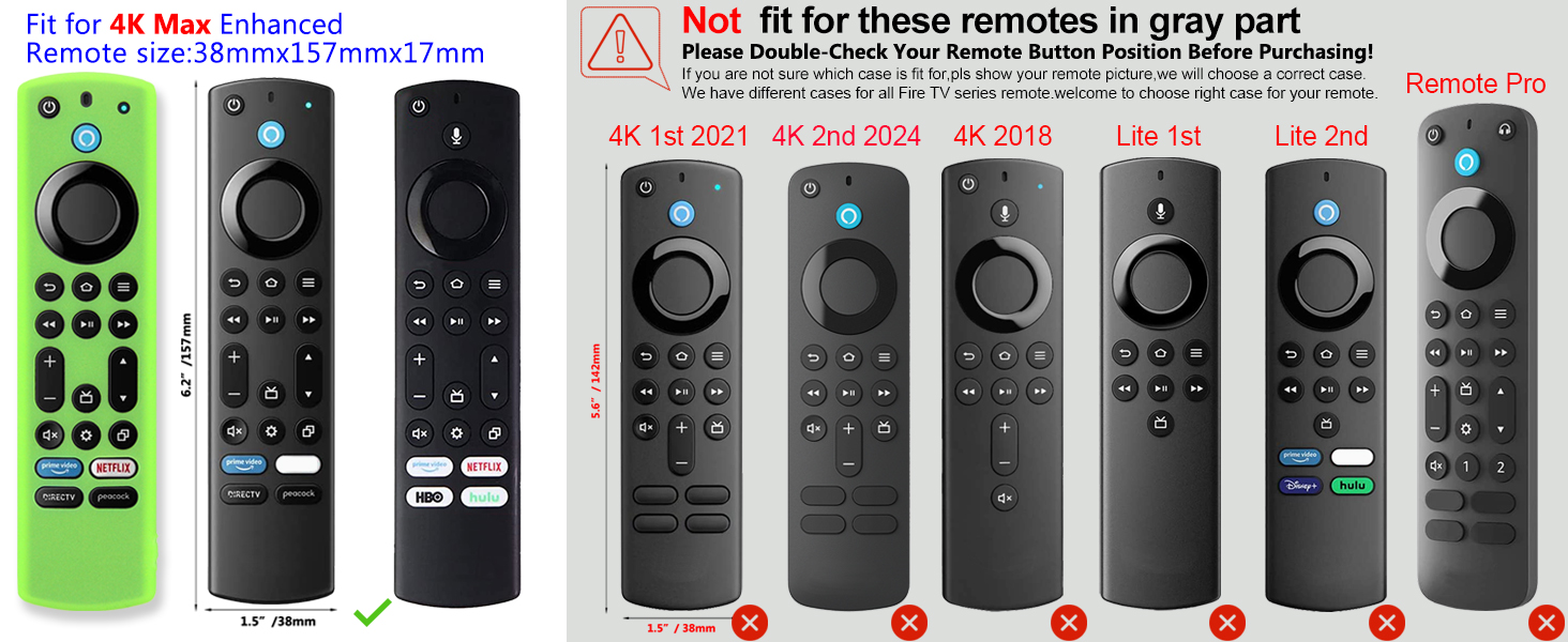 Firestick remote cover skin case