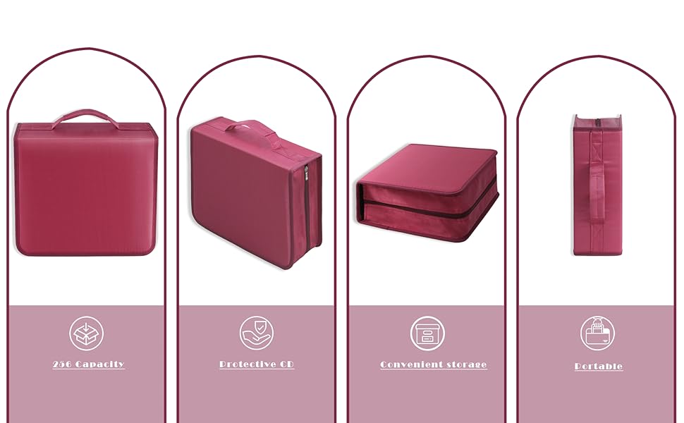 YILAG DVD Case 256 Capacity