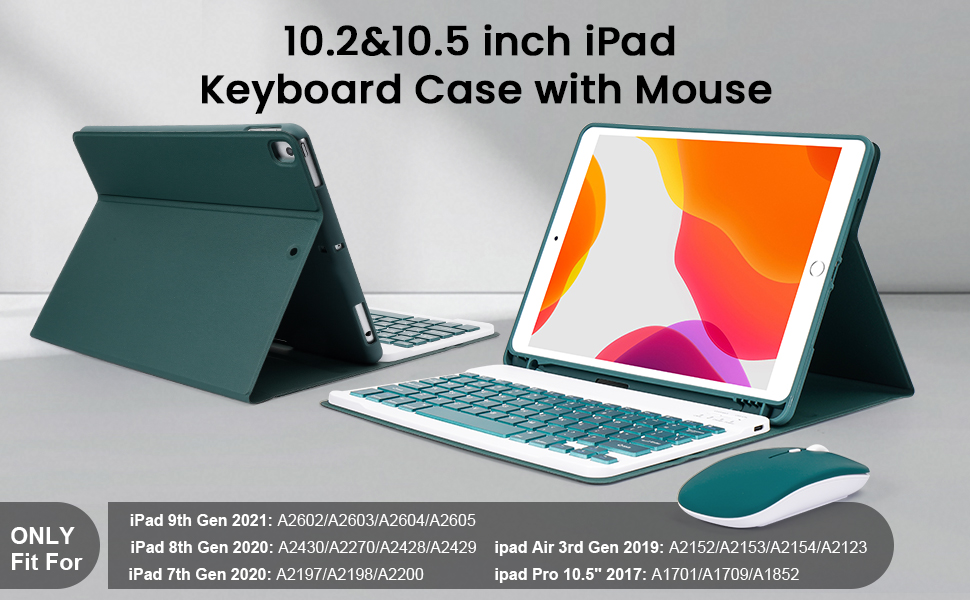 10.2 inch ipad keyboard ipad keyboard pink 10.5 inch ipad keyboard keyboard case ipad 9th gen green