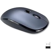 Wireless Mouse for Laptop,2.4G Slim Quiet Portable USB Computer Mice,± 3200 DPI,Lightweight,Plug&...