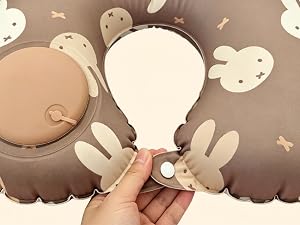 Miffy Press-to-Inflate Travel Pillow